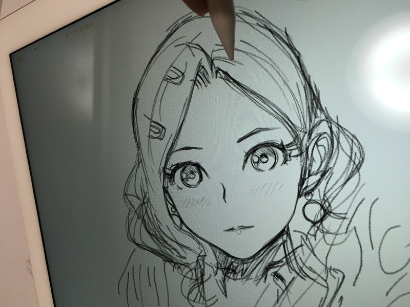 iPad Pro + Pencil 落描き１