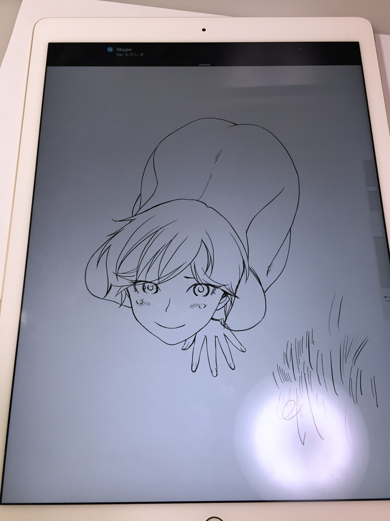iPad Pro + Pencil でペン入れ
