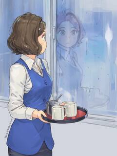 止まぬ雨。眺る見栄子主任はなにを思うか