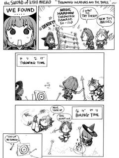 “Throwing weapons and the three” -the Sword of KISHI MIEKO-