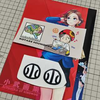 リクエストをいただいてたカラフルブレインコラボミシン見栄子ステッカーを小部数発掘したものも無事出動。特にお気に入りのステッカーのひとつ。