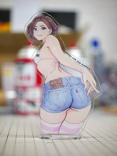 C108新刊セット用見栄子アクリルスタンドも無事到着したので持っていきます〜