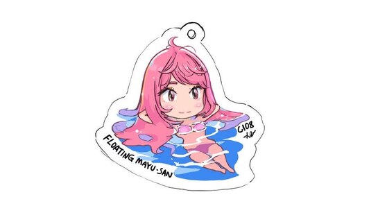 C108新作真悠さんアクキー完成ver。これであなたの夏も涼やかに