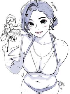 「画集R4表紙見栄子のオリジナルモノクロ版と本田クン」