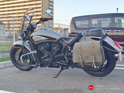 絶好のバイク日和なのでインディアンもちょっと動かしておく